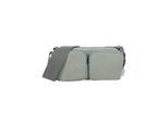 Schultertasche FRITZI AUS PREUSSEN "Donny Cross Long", Mädchen, Gr. B/H/T: 9cm x 12cm x 26cm, grün, Baumwolle, unifarben, Taschen Schultertasche, mit zwei aufgesetzten Vordertaschen