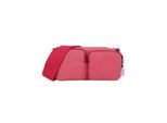 Schultertasche FRITZI AUS PREUSSEN "Donny Cross Long", Mädchen, Gr. B/H/T: 9cm x 12cm x 26cm, rosa (pink), Baumwolle, unifarben, Taschen Schultertasche, mit zwei aufgesetzten Vordertaschen