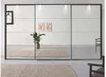 Schwebetürenschrank RAUCH "Kleiderschrank Schrank Garderobe OTELI inkl. 3 Innenschubladen", grau (graumetallic), B:368cm H:233cm T:68cm, Holzwerkstoff, Schränke, Schwebetürenschrank, inkl. Passepartout optional mit Beleuchtung MADE IN GERMANY