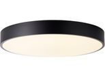 BRELIGHT LED Wandleuchte "Slimline", schwarz (schwarz, weiß), Ø 49cm H: 8cm, 1 Stk., Leuchten, D 50 cm, 3800 lm, 3000-6500 K, CCT, dimmbar, Metall, schwarz/weiß, LED Wandleuchte