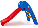 Indoor-Rutsche BABYGO "Slide, blue red", bunt (blau, rot, gelb), Rutschen, KinderB:57cm H:70cm T:110cm, Kunststoff, Indoor-Rutsche, B:57cm H:70cm T:110cm