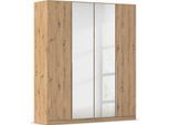 Drehtürenschrank OTTO HOME "Kleiderschrank Schrank Garderobe AGORDO mit Dekor- oder Hochglanzfront", braun (eiche artisan), B:181cm H:210cm T:54cm, Holzwerkstoff, Schränke, Drehtürenschrank, durchdachte Innenausstattung, in 8 Breiten und 2 Höhen MADE IN GERMANY