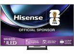 HISENSE QLED Mini LED-Fernseher "65U7Q PRO", Energieeffizienz: E, schwarz, 65 ″, Fernseher, 4K UHD MiniLED Smart TV, QLED Mini LED-Fernseher