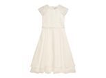Partykleid DANAMADE "DANAMADE Dresses DXYNTHIA", Mädchen, Gr. 140, EURO, weiß (ivory), Obermaterial: 100% Polyester. Futter: 100% Polyester, Kleider Partykleid