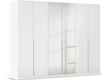 Drehtürenschrank OTTO HOME "Kleiderschrank Schrank Garderobe AGORDO mit Dekor- oder Hochglanzfront", weiß (alpinweiß, hochglanz weiß), B:271cm H:210cm T:54cm, Holzwerkstoff, Schränke, Drehtürenschrank, durchdachte Innenausstattung, in 8 Breiten und 2 Höhen MADE IN GERMANY
