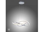 JUST LIGHT Pendelleuchte "MARIA", grau (aluminiumfarben), 1, H: 120cm, 1 Stk., Leuchten, LED, dimmbar, Switchmo, Pendelleuchte