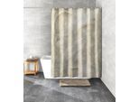Duschvorhang KLEINE WOLKE "» Art«", beige (natur), B:180cm H:200cm, Polyester, Duschvorhänge, Duschvorhang