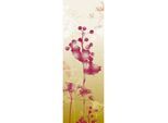 Fototapete ARCHITECTS PAPER "Mystic Blossoms Yellow And Red", beige (beige, lila), B:1m L:2,8m, Vlies, Tapeten, Floral Tapete Natur Gelb Rosa Panel 1,00m x 2,80m