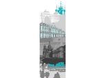 Fototapete ARCHITECTS PAPER "St. Petersburg", blau (blau, grau, schwarz), B:1m L:2,8m, Vlies, Tapeten, Vlies, Wand, Schräge