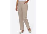 Schlupfhose CLASSIC BASICS, Damen, Gr. 24, Kurzgrößen, beige (beige, ecru, bedruckt), 100% Viskose, gemustert, mehrfarbig, lang, Hosen Schlupfhose