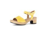 Plateausandaletten GABOR "Plateau Sandale", Damen, Gr. 39, gelb, Schuhe