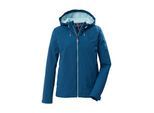 Funktionsjacke KILLTEC "KOS 72 WMN JCKT", Damen, Gr. 42, ocean, Obermaterial: 100% Polyester.Futter: 100% Polyester, Jacken Funktionsjacke, Wasser- und winddicht, atmungsaktiv, verstellbare Kapuze