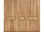 Kleiderschrank HOME AFFAIRE "Ambroise aus Wildeiche, erhältlich in verschiedenen Breiten", braun (wildeiche), B:252cm H:223cm T:62cm, Massivholz, Schränke, Kleiderschrank, Massivholz-Kleiderschrank, im 50 cm Raster planbar