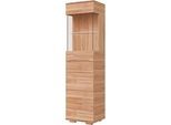 Vitrine OTTO HOME "VETRO: Fronten aus Massivholz, Korpus aus Melamin, 1Glastür", braun, B:50cm H:190cm T:40cm, FSC-zertifizierter Holzwerkstoff, Massivholz, Schränke, Vitrine, Kernbuche B/T/H:50/40/190cm, 3Variable einlegeboden, Türanschlag L/R