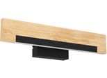 EGLO Wandleuchte "Camacho LED Wandlampe, Stahl, Holz und Kunststoff, Wandstrahler", schwarz, 1, H: 10,5cm, 1 Stk., Leuchten, Wand-/Deckenleuchte - L44 x H10,5 x AL7,5 cm - schwarz, braun, Wandleuchte