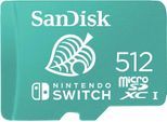 SANDISK Speicherkarte "microSDXC Extreme 512GB für Nintendo Switch", grün, 512 GB, Speicherkarten, A1/V30/U3/C10, Speicherkarte
