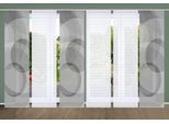 Schiebegardine HOME IN GREEN "AFONSO" Gr. 1, grau (anthrazit), B:60cm H:245cm, Polyester, Gardinen, Schiebegardine, SET DIGITALDRUCK,BAMBUSOPTIK RECYCELT