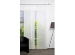 Schiebegardine VISION S "ROM", weiß, B:60cm H:245cm, Polyester, Gardinen, Schiebegardine, Schiebevorhang, Uni, Bambus