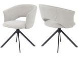 Armlehnstuhl TOM TAILOR HOME "CURVY ARMCHAIR", sunny sand, schwarz, schwarz, dwi 80 sunny sand, B:61,5cm H:78,5cm T:59cm, Metall, Stoff, Stühle, Armlehnstuhl, mit Armlehnen, drehbar, Rückholfunktion, Rückenausschnitt