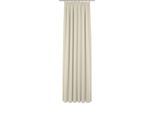 Vorhang ADAM "Uni Collection", beige (naturweiß), B:142cm H:405cm, Baumwolle (Bio-Baumwolle), Gardinen, Vorhang, aus 100% Bio-Baumwolle, Vorhang nach Wunschmaß