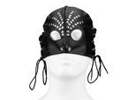 Leder-Maske mit runden Cut Outs