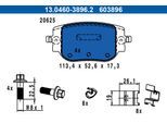 ATE Bremsbelagsatz, Scheibenbremse Bremsbelagsatz 13046038962 für Vaughall TOYOTA