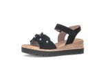 Plateausandaletten GABOR "Plateau Sandale", Damen, Gr. 42, schwarz, Schuhe