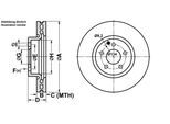 ATE Bremsensatz, Scheibenbremse Bremsensatz-Vorderachse ijf1415dn4 Vorderachse belüftet 322mm 32mm für Mercedes MAYBACH