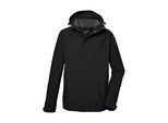 Funktionsjacke KILLTEC "KOS 87 MN JCKT", Herren, Gr. 3XL, schwarz, Obermaterial: 100% Polyester.Futter: 100% Polyester, Jacken Funktionsjacke, Wasser- und winddicht, atmungsaktiv, abnehmbare Kapuze