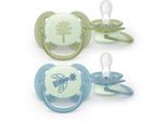 Philips Avent Ultrasoft Night SCF094/05 18+m tétine Neutral 2 pcs