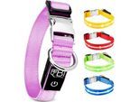 Petsation Leuchthalsband Hundehalsband pink L