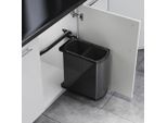 Möbelix , Dunkelgrau , Kunststoff , 16 l , 37.6x45x19.99 cm ,