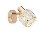 Möbelix , Roségold , Metall, Glas , 9x12.5x16 cm , RoHS, Europäischer Sicherheitsstandard , einfach zu transportieren , Beleuchtung, Innenleuchten, Strahler & Spots