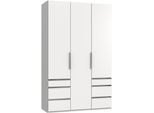Drehtürenschrank mit Laden, B: 150 cm, Level 36A, Weiß