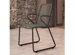 Beldano , Anthrazit, Schwarz , Metall, Kunststoff , 58x88x54 cm , stapelbar , Gartenmöbel, Gartensessel, Gartensessel stapelbar