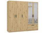 Drehtürenschrank Milos Eiche Artisan