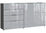 Sideboard Oakland in Grau/Graphitfarben