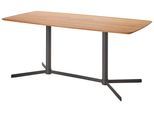 Esstisch Valletta Schwarz/Eiche ca. 180x90x76