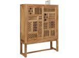 Highboard Lakota aus Mangoholz in Hellbraun