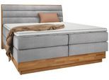 Boxspringbett Marissa in Silberfarben ca. 180x200cm