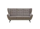 3-Sitzer-Sofa Helsinki in Grau/Dunkelgrau