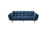 Schlafsofa Cora Blau Samt