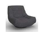 Sessel Lorena Bouclé Schwarz