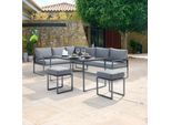 Loungegarnitur-Set Mexiko 1 Anthrazit