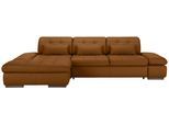 Wohnlandschaft Sanfino Leder Dunkelorange