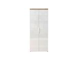 Schrank Easy Office Eichefarben/Weiß Hochglanz