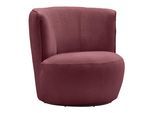 Sessel Jasima Bordeaux/Schwarz drehbar