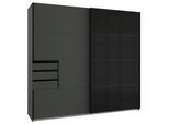 Schwebetürenschrank Saigon ca. 225x210 cm Graphit/Schwarz
