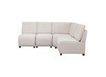 Wohnlandschaft Victoire Creme Webstoff
