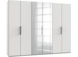 Drehtürenschrank Level 36A mit Spiegel ca. 300 cm Weiß
